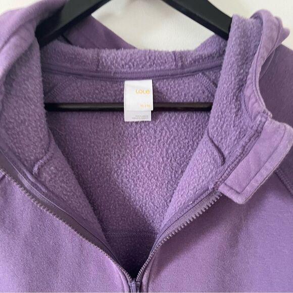 Lole Purple Full Zip Hoodie Sweater - Picture 6 of 9